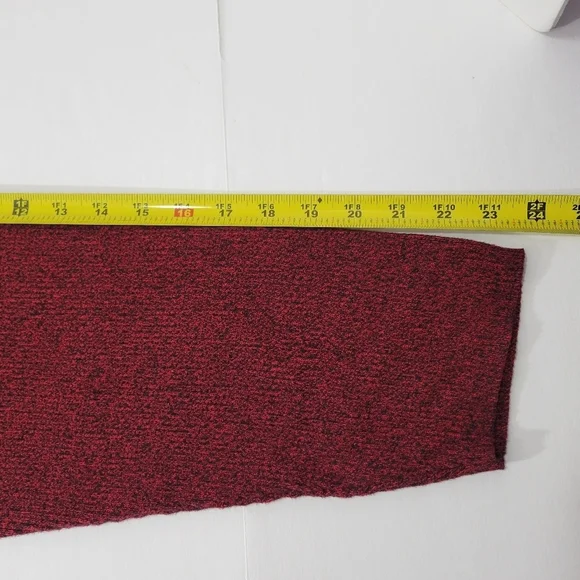 Liz Claiborne Woman Burgundy Wine Black Mock Neck Ribbed Knit Sweater Size 3X - Picture 9 of 9